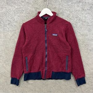 Patagonia Women's Burgundy Fleece Jacket Size S